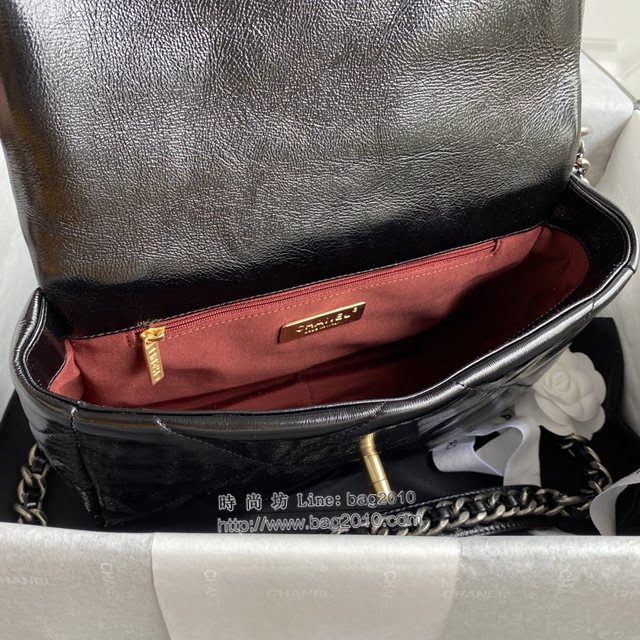 Chanel女包 香奈兒專櫃最新款皺紋油蠟皮19Bag Chanel菱格紋鏈條肩背斜挎女包 AS1160/1161  djc4232
